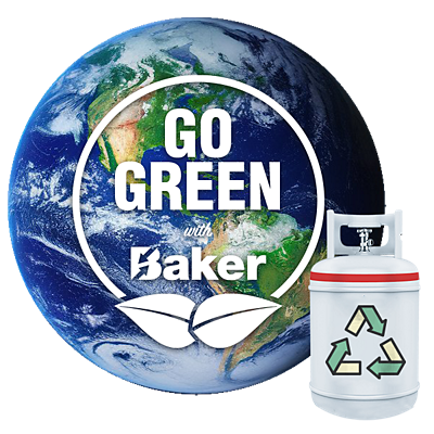 go green with baker distributing on earth day