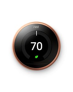 Nest - T3021US - 3rd Gen-Pro Learning Thermostat, Wi-Fi Programmable, Copper