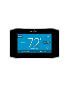 White-Rodgers - 1F95U-42WFB - Sensi™ Touch Wi-Fi Smart Thermostat Black w/Geo Fencing and Apple Home Kit
